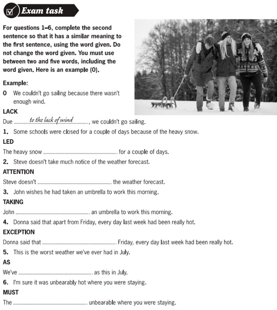 Key word transformation: como preparar el ejercicio más difícil de la parte Use of English B2