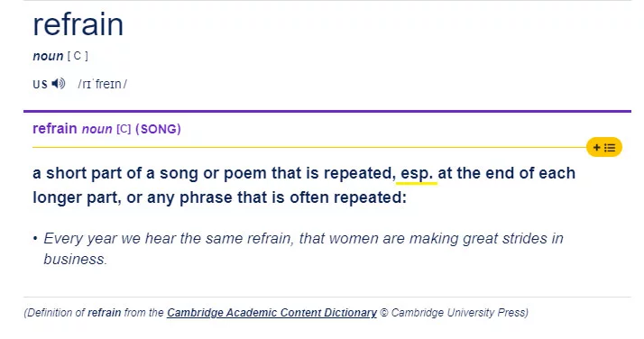 especially, y no specially, se abrevia a "esp."